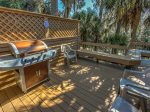 Back Deck with BBQ Grill at 28 Shell Ring